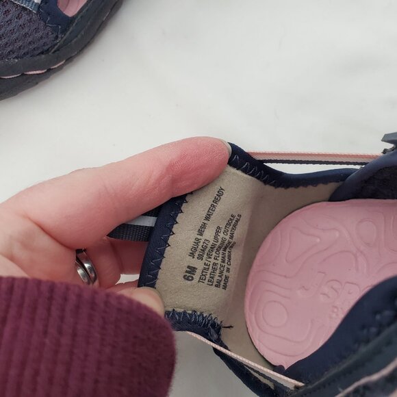 J-Sport Jambu Jaguar Water Ready Shoes Navy Pink 6M - Picture 8 of 9